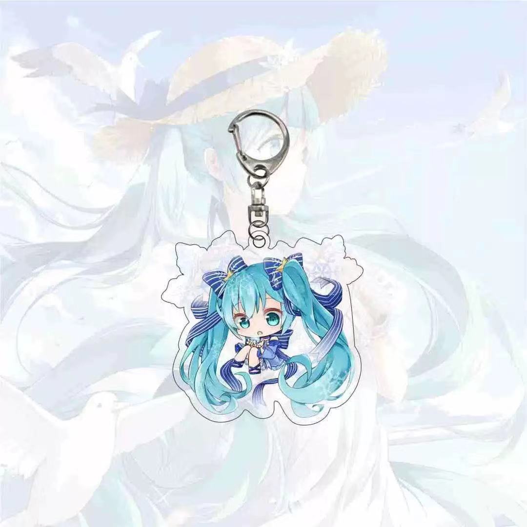 Porte-clés Miku kawaii anime - Câlin Kawaii