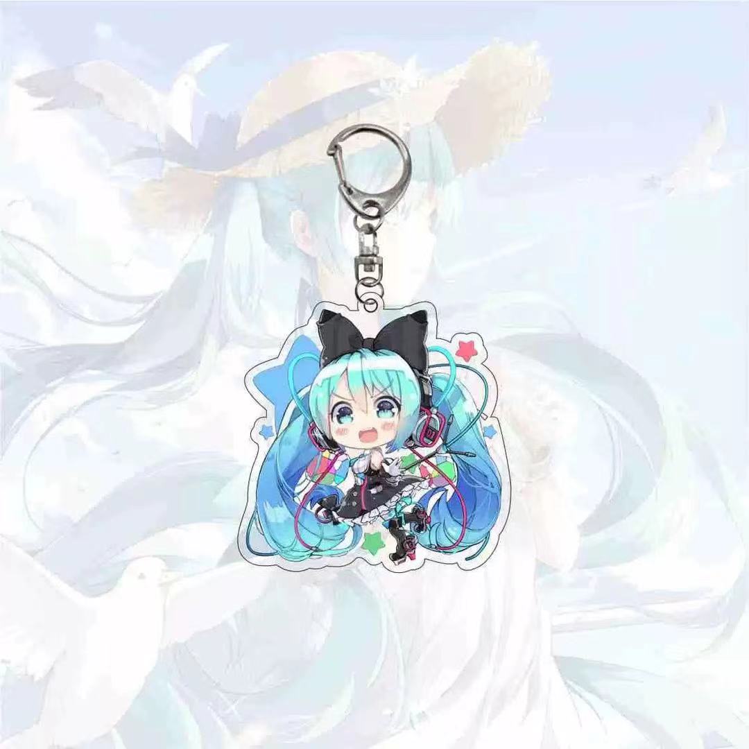 Porte-clés Miku kawaii anime - Câlin Kawaii