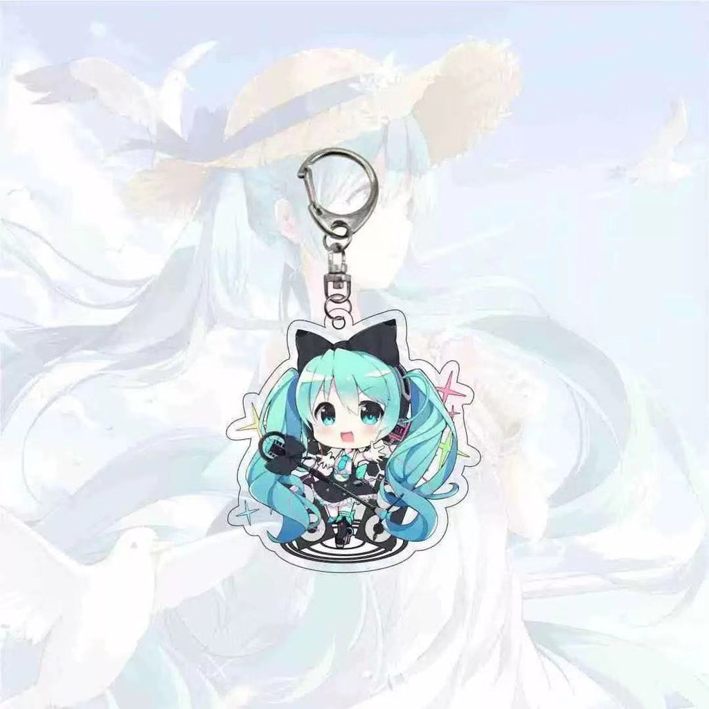 Porte-clés Miku kawaii anime - Câlin Kawaii