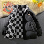 Doudoune réversible kawaii hiver ourson cœur mignon - Câlin Kawaii