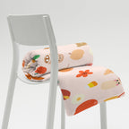 Plaid en Polaire Rose Pâle à Motifs Automnaux Mignons