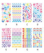 Stickers Holographiques Scintillants Formes Fantaisie