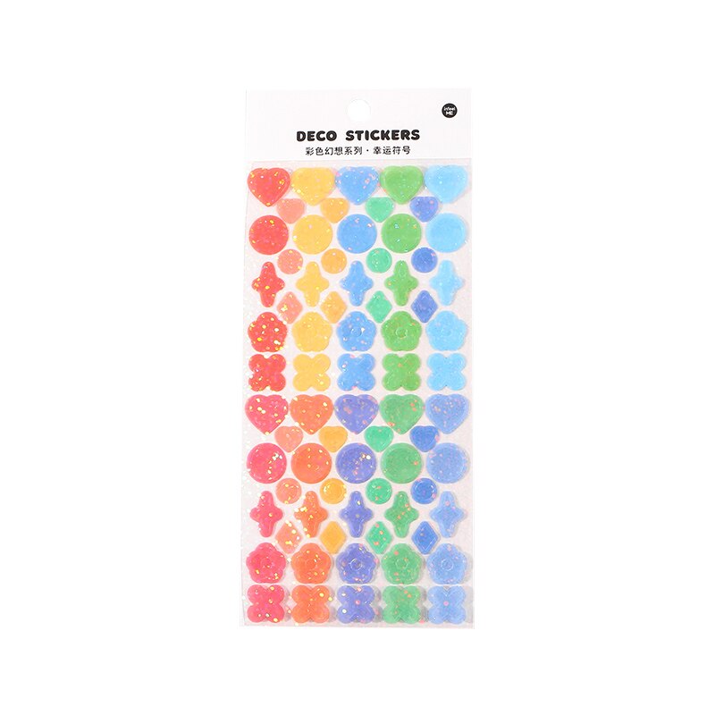 Stickers Holographiques Scintillants Formes Fantaisie