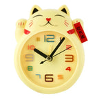 Horloge murale analogique chat porte-bonheur kawaii - Câlin Kawaii