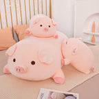 Peluche Cochon Rose Pâle Paresseux