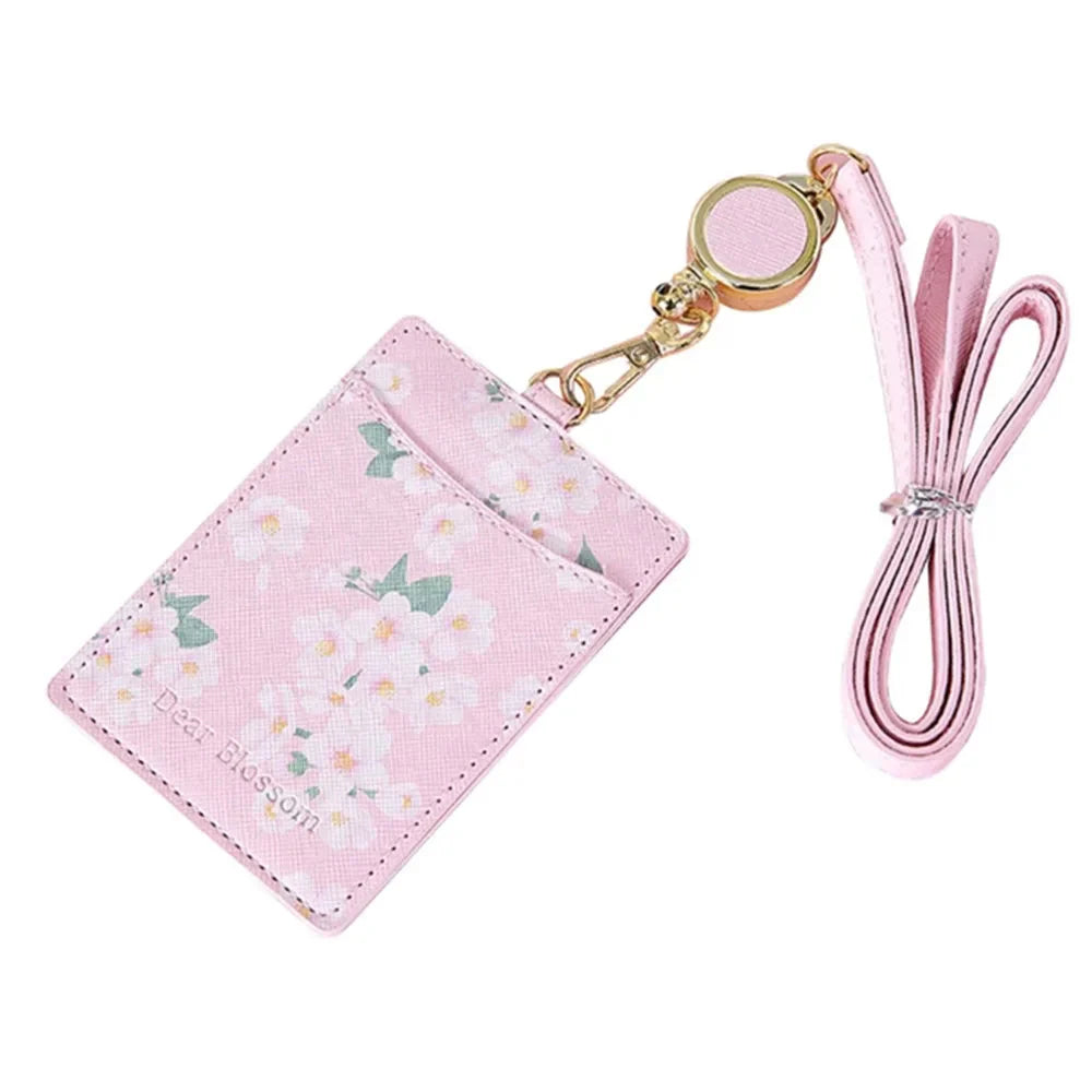 Tour de cou porte-carte d'identité et porte-photo Sakura kawaii - Câlin Kawaii