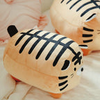 Peluche Tigre Rond Mignon à Rayures Noires
