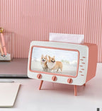 Boîte à mouchoirs kawaii en forme de télévision kawaii - Câlin Kawaii