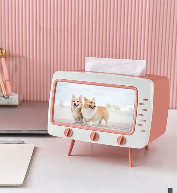 Boîte à mouchoirs kawaii en forme de télévision kawaii - Câlin Kawaii