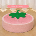 Grattoir rond tressé et lit tressé pour chat kawaii - Câlin Kawaii