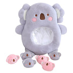 Peluche Koala Kawaii et ses Bébés Rose et Gris