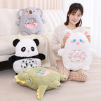 Peluche Koala Kawaii et ses Bébés Rose et Gris