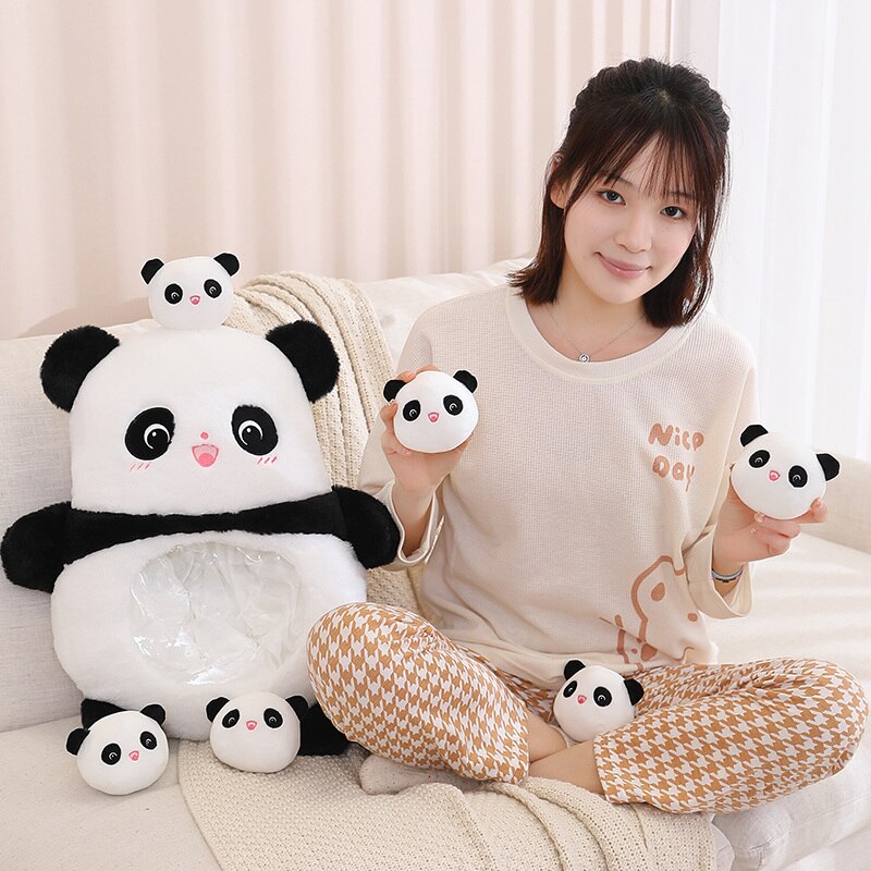 Peluche Koala Kawaii et ses Bébés Rose et Gris
