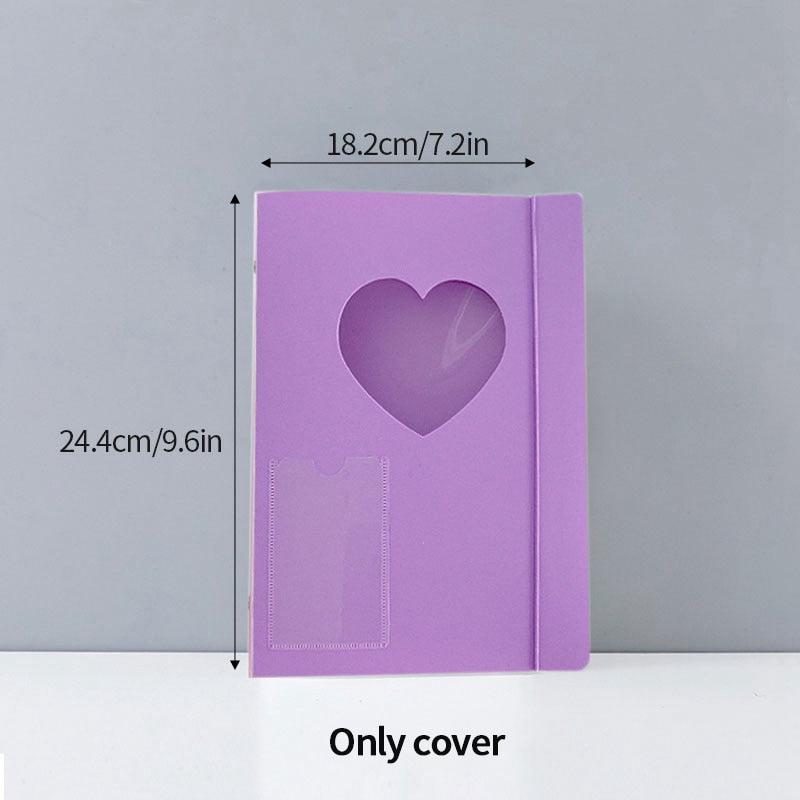 Classeur A5 couverture pour cartes photo d'idoles K-pop - Câlin Kawaii