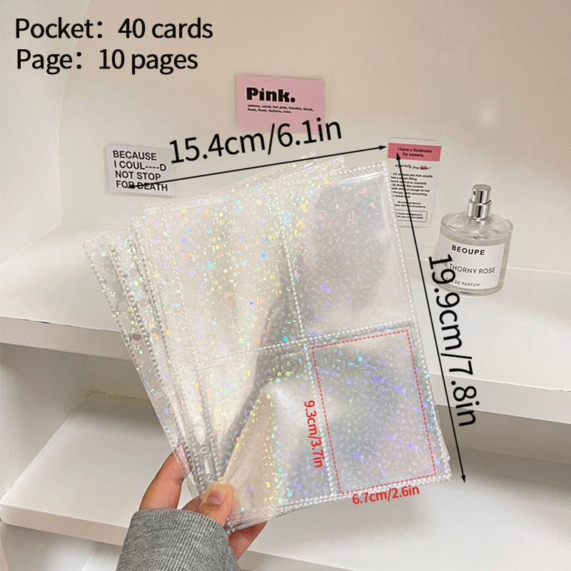Classeur A5 couverture pour cartes photo d'idoles K-pop - Câlin Kawaii