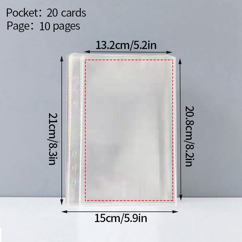 Classeur A5 couverture pour cartes photo d'idoles K-pop - Câlin Kawaii