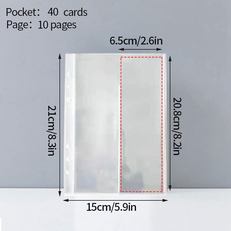 Classeur A5 couverture pour cartes photo d'idoles K-pop - Câlin Kawaii