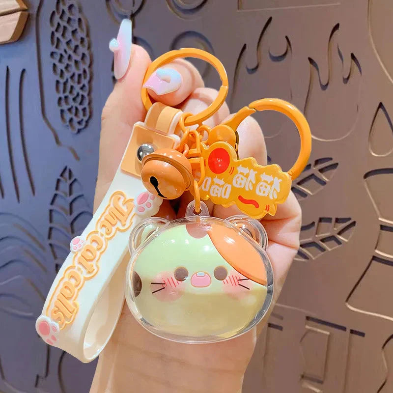 Porte-clés tête de chaton kawaii KShoppu - Câlin Kawaii