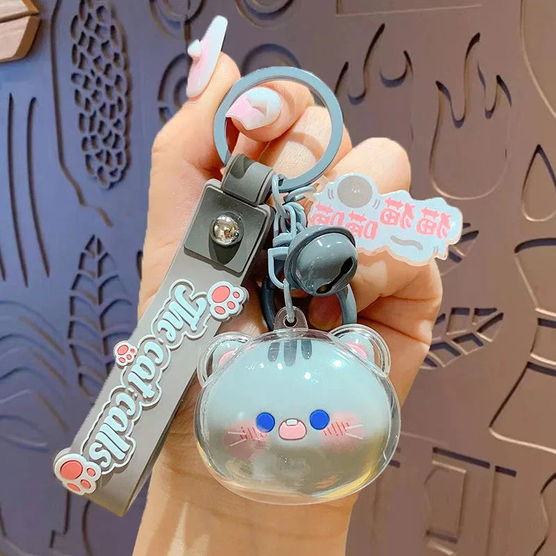 Porte-clés tête de chaton kawaii KShoppu - Câlin Kawaii
