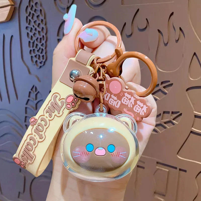 Porte-clés tête de chaton kawaii KShoppu - Câlin Kawaii