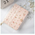 Carnet A5 A6 A7 coton rose fleur-dentelle, pages mobiles ou relié - Câlin Kawaii