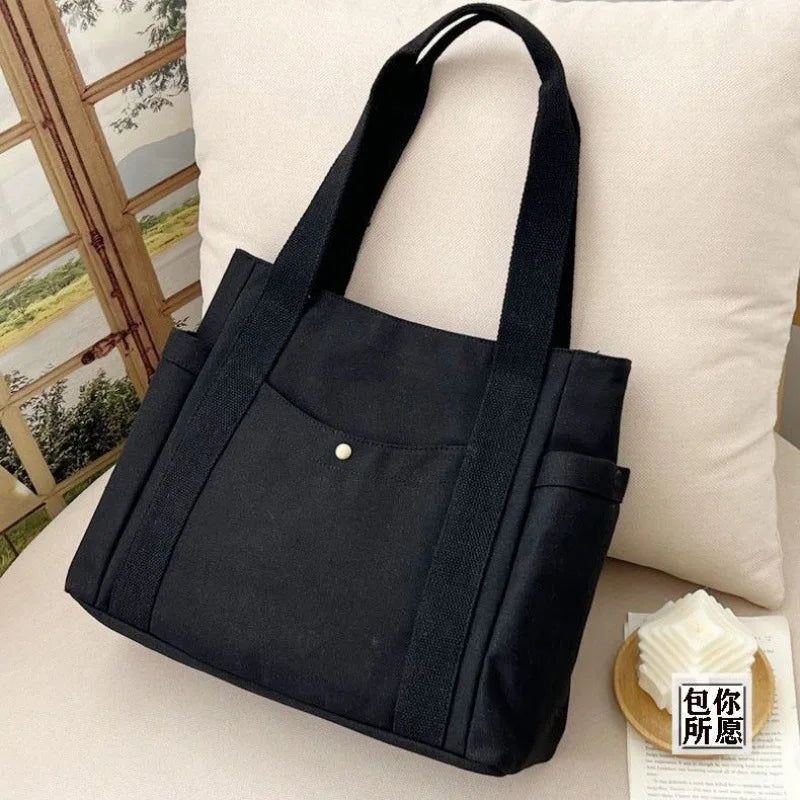 Grand sac cabas en toile, grande capacité, spacieux - Câlin Kawaii