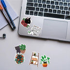Stickers Chats et Plantes par Lot de 20