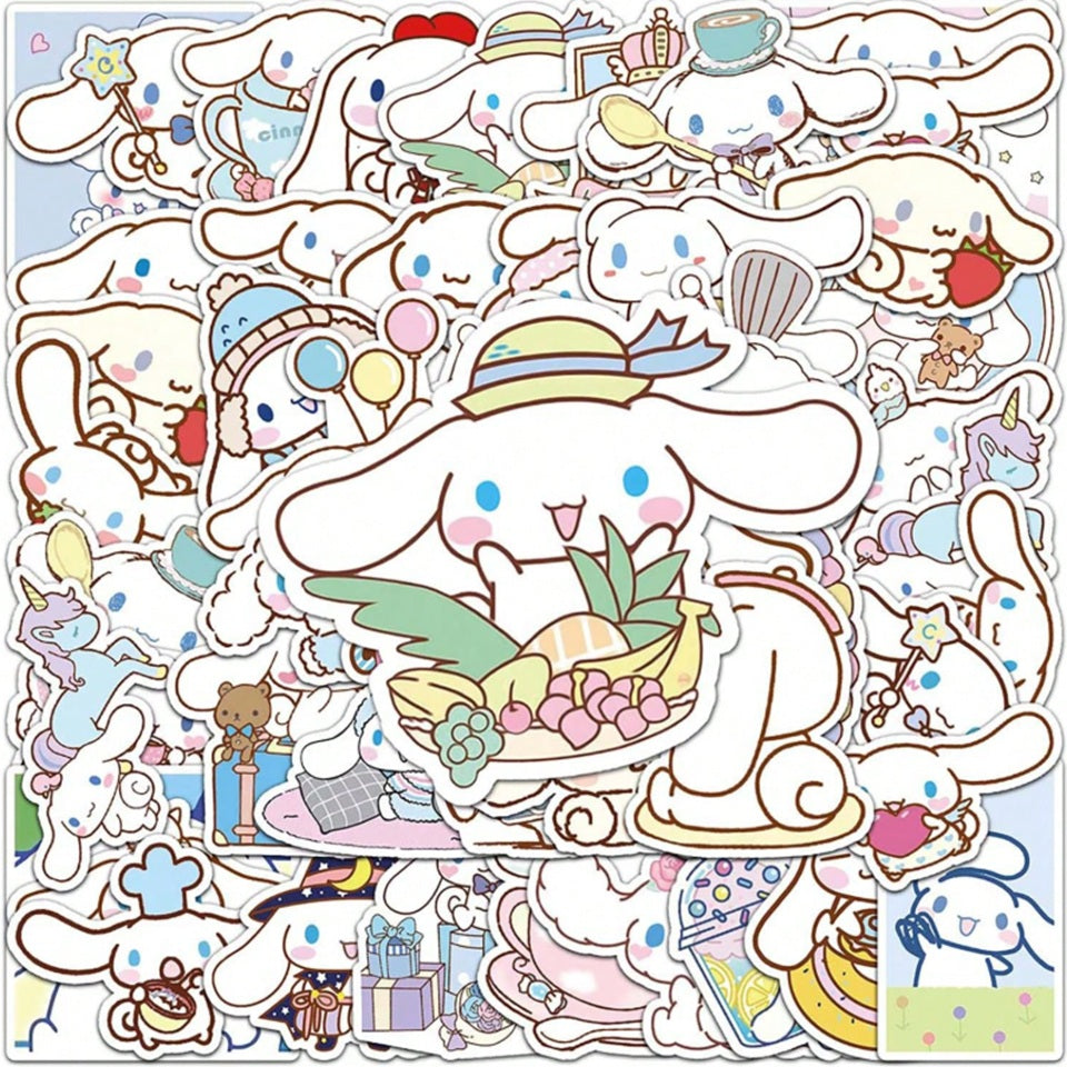 Lot de 20 Stickers Cinnamoroll Adorables