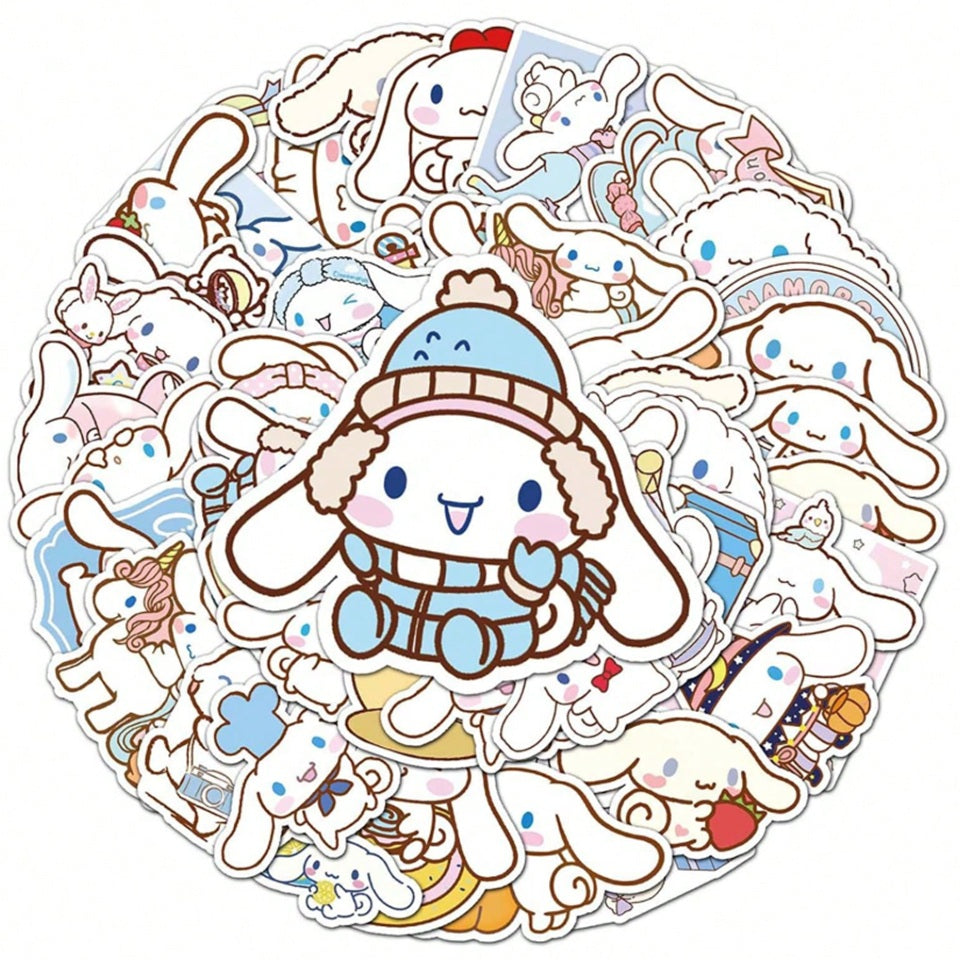 Lot de 20 Stickers Cinnamoroll Adorables