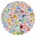 Autocollants Kawaii en Flacons avec Animaux Mignons