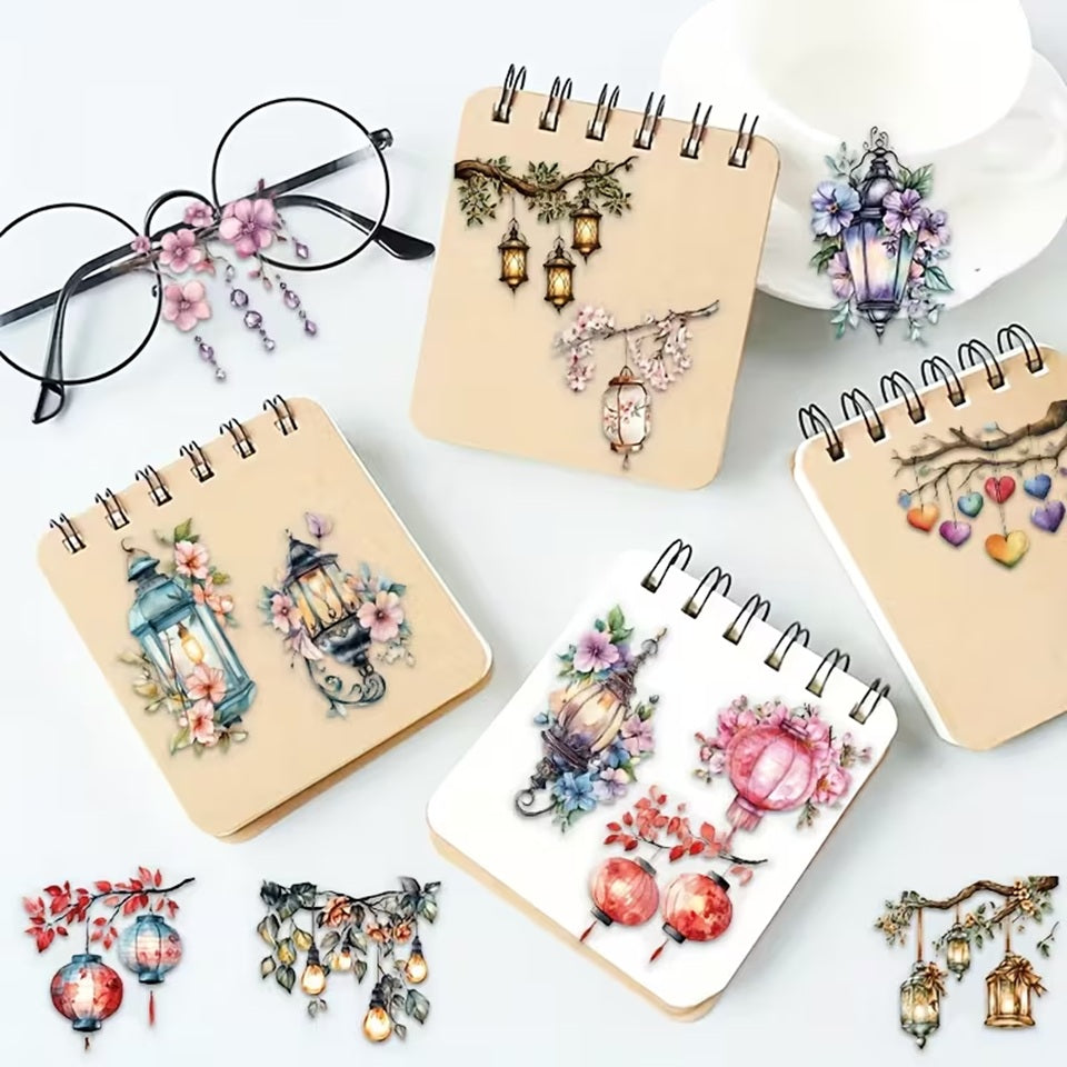 Lot de 20 Stickers Lanternes Décoratives