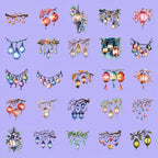 Lot de 20 Stickers Lanternes Décoratives