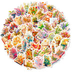 Stickers en Fleurs pour Livres
