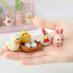 Lot de 4 Gommes Animaux de Ferme