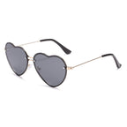 Lunettes de soleil Love Ocean Heart en forme de cœur - Câlin Kawaii
