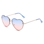 Lunettes de soleil Love Ocean Heart en forme de cœur - Câlin Kawaii