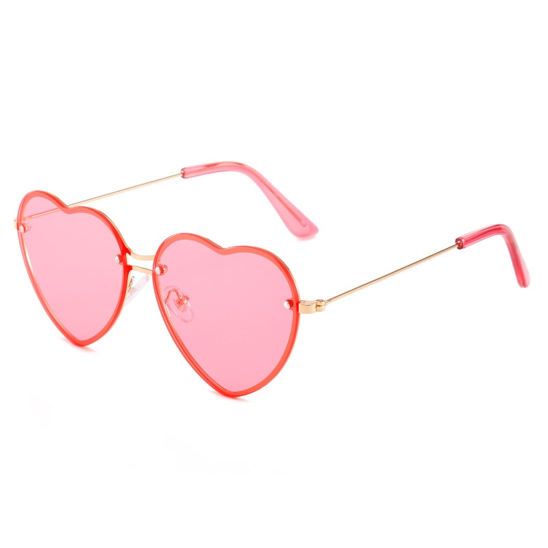 Lunettes de soleil Love Ocean Heart en forme de cœur - Câlin Kawaii