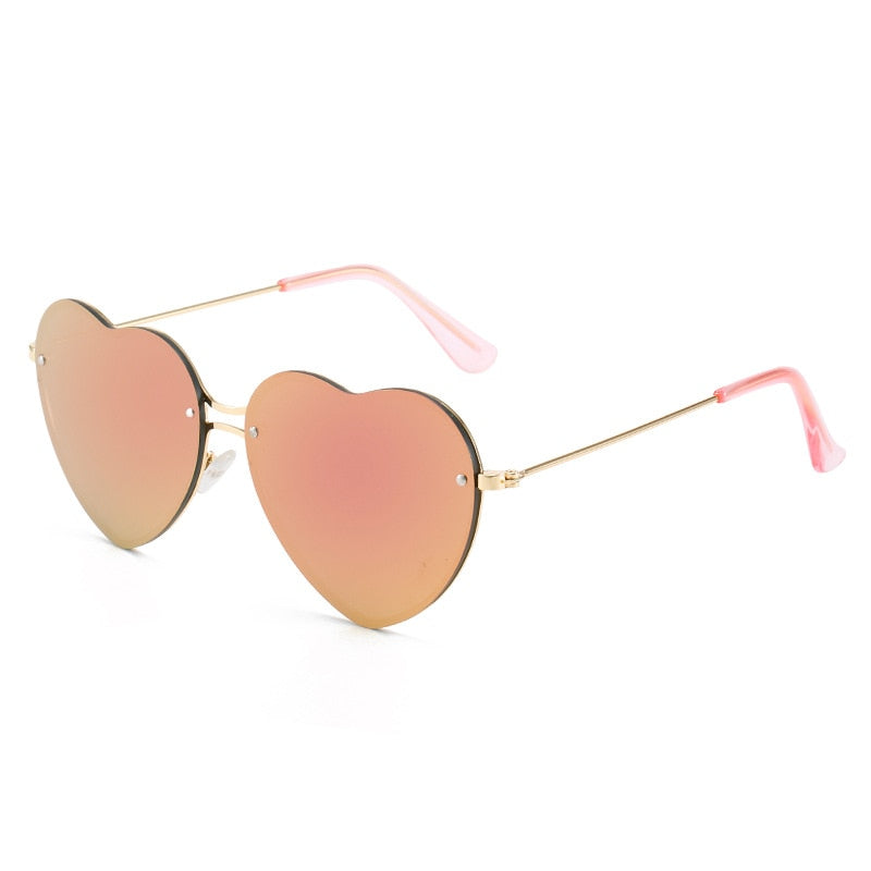 Lunettes de soleil Love Ocean Heart en forme de cœur - Câlin Kawaii
