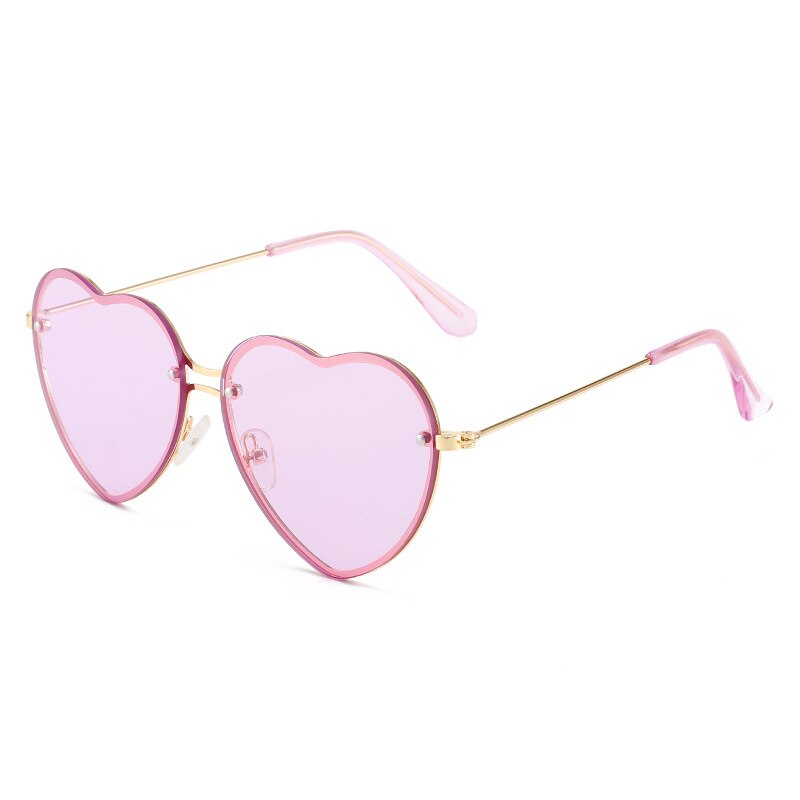 Lunettes de soleil Love Ocean Heart en forme de cœur - Câlin Kawaii