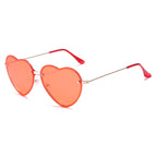 Lunettes de soleil Love Ocean Heart en forme de cœur - Câlin Kawaii