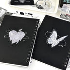 Carnet à Spirale Kawaii Rose aux Chats et Cœurs