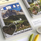 Carnet à Spirale Kawaii Rose aux Chats et Cœurs