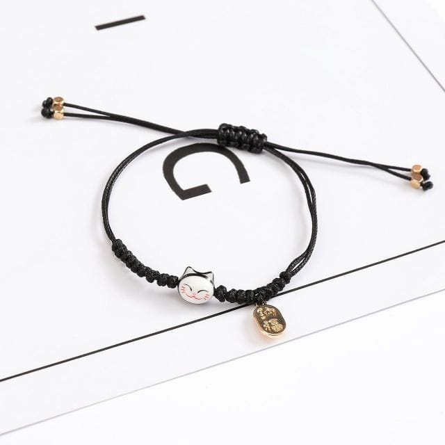 Bracelet chat porte-bonheur kawaii - Câlin Kawaii