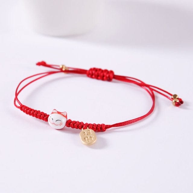 Bracelet chat porte-bonheur kawaii - Câlin Kawaii