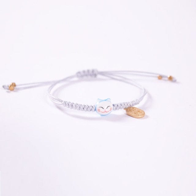 Bracelet chat porte-bonheur kawaii - Câlin Kawaii