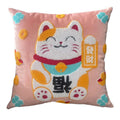 Coussin peluche Manekineko chat porte-bonheur de luxe - Câlin Kawaii