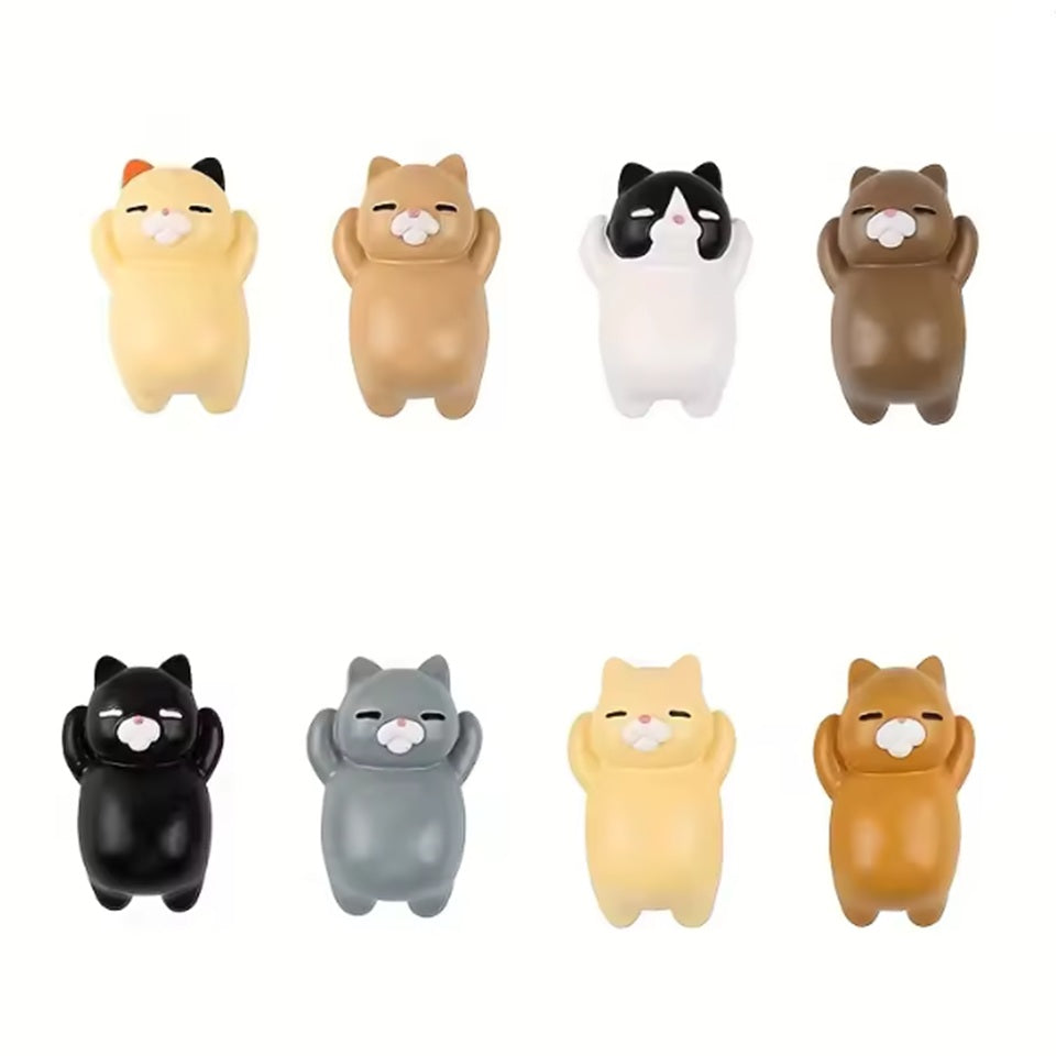 Lot de 3 Magnets Chats Dodus
