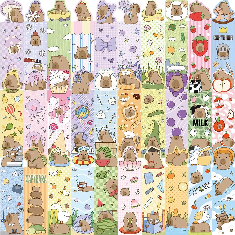 Lot Kawaii Capybara de 7 Articles Mignons