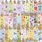 Lot Kawaii Capybara de 7 Articles Mignons