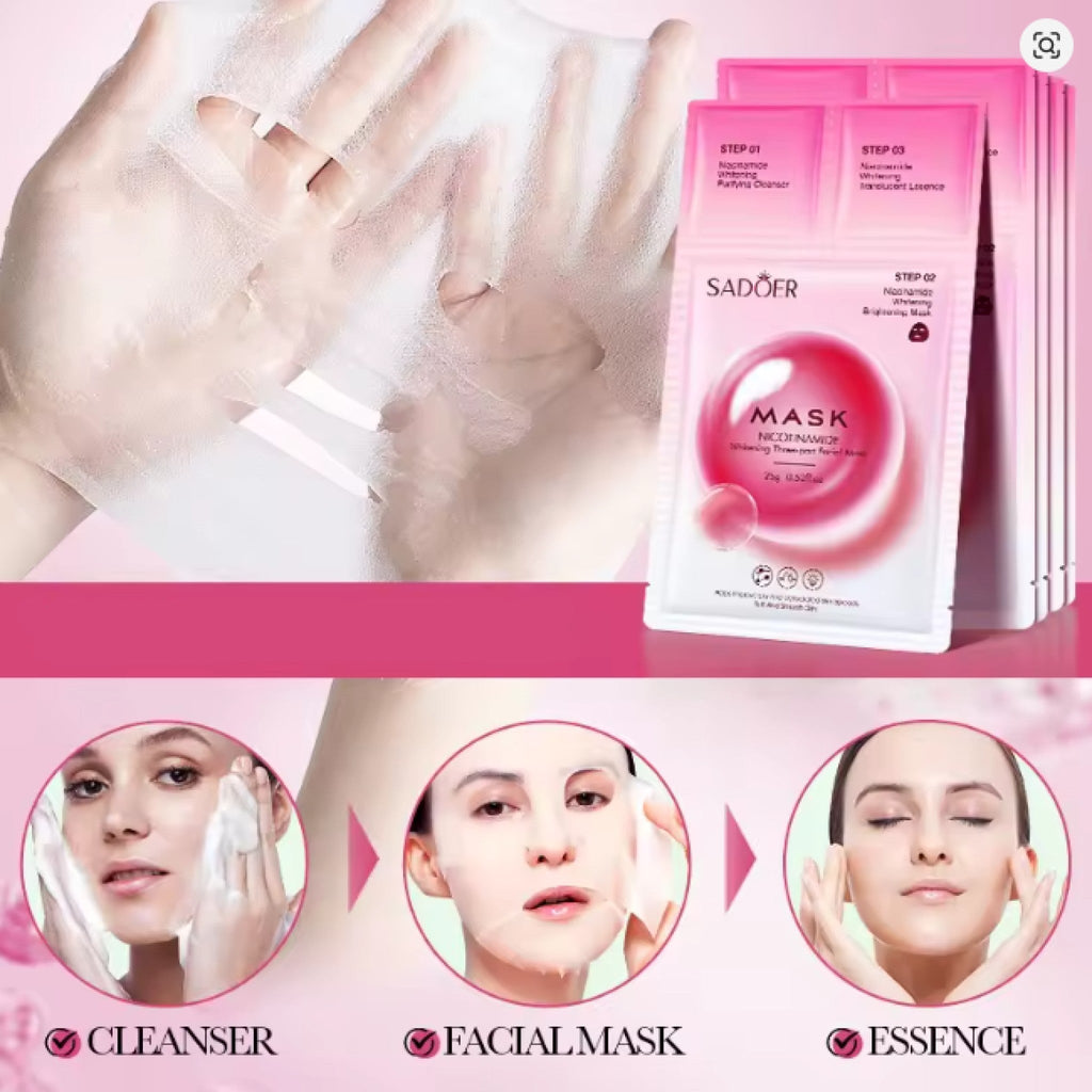 Masque Visage Niacinamide 3 Étapes